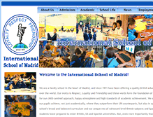 Tablet Screenshot of internationalschoolofmadrid.com